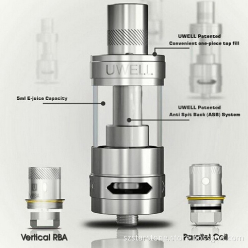 Hot sale 5ml capacity sub ohm tank 100% original uwell rafale tank in stock